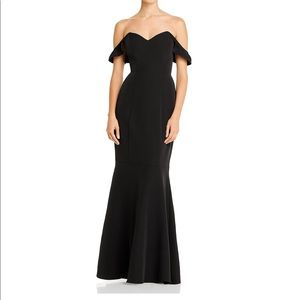 Wayf Gabriella Strapless Trum Dress - Black